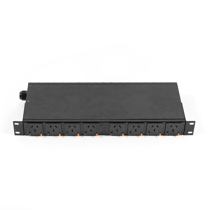 เบรกเกอร์เซ็นเซอร์ TCP/IP แนวนอน 8 ช่อง eco Smart Rack Pdu 1U