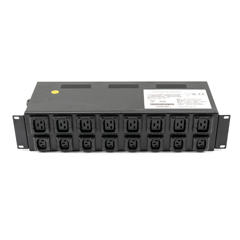 16-Outlet C13 C19 2U เบรกเกอร์เซ็นเซอร์ TCP/IP แนวตั้ง eco Smart Rack Pdu