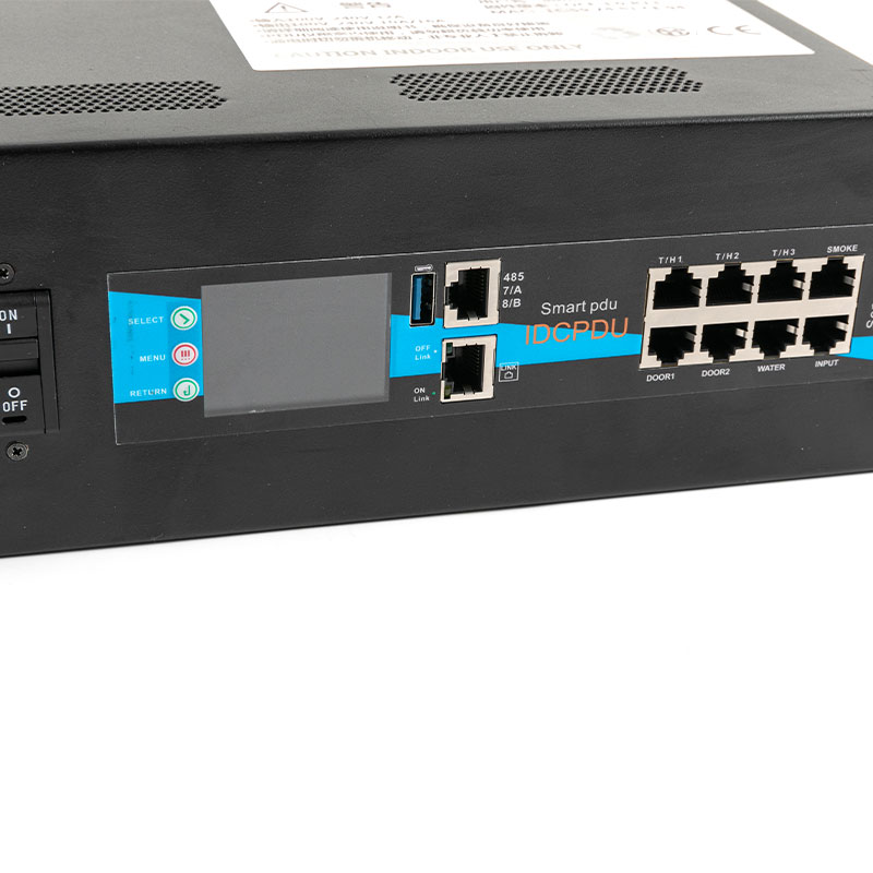 16-Outlet C13 C19 2U เบรกเกอร์เซ็นเซอร์ TCP/IP แนวตั้ง eco Smart Rack Pdu