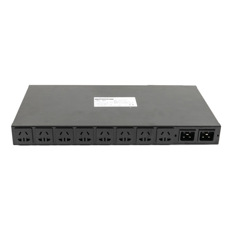 10-Outlet C20 เซ็นเซอร์ TCP/IP แนวตั้ง eco Smart Rack Pdu 1U