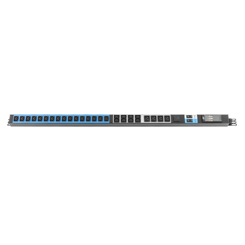 28-Outlet C13 C19 แนวตั้ง SPD Breaker Switched Rack Pdu