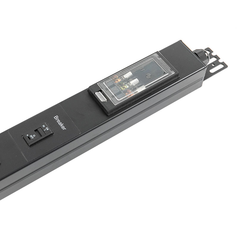 19-Outlet British Vertical Indicator Breaker สวิตช์แร็ค Pdu